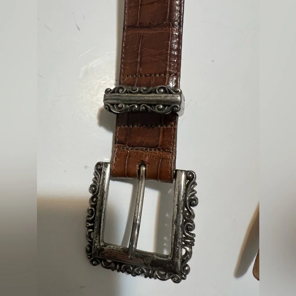 Brighton brown leather belt